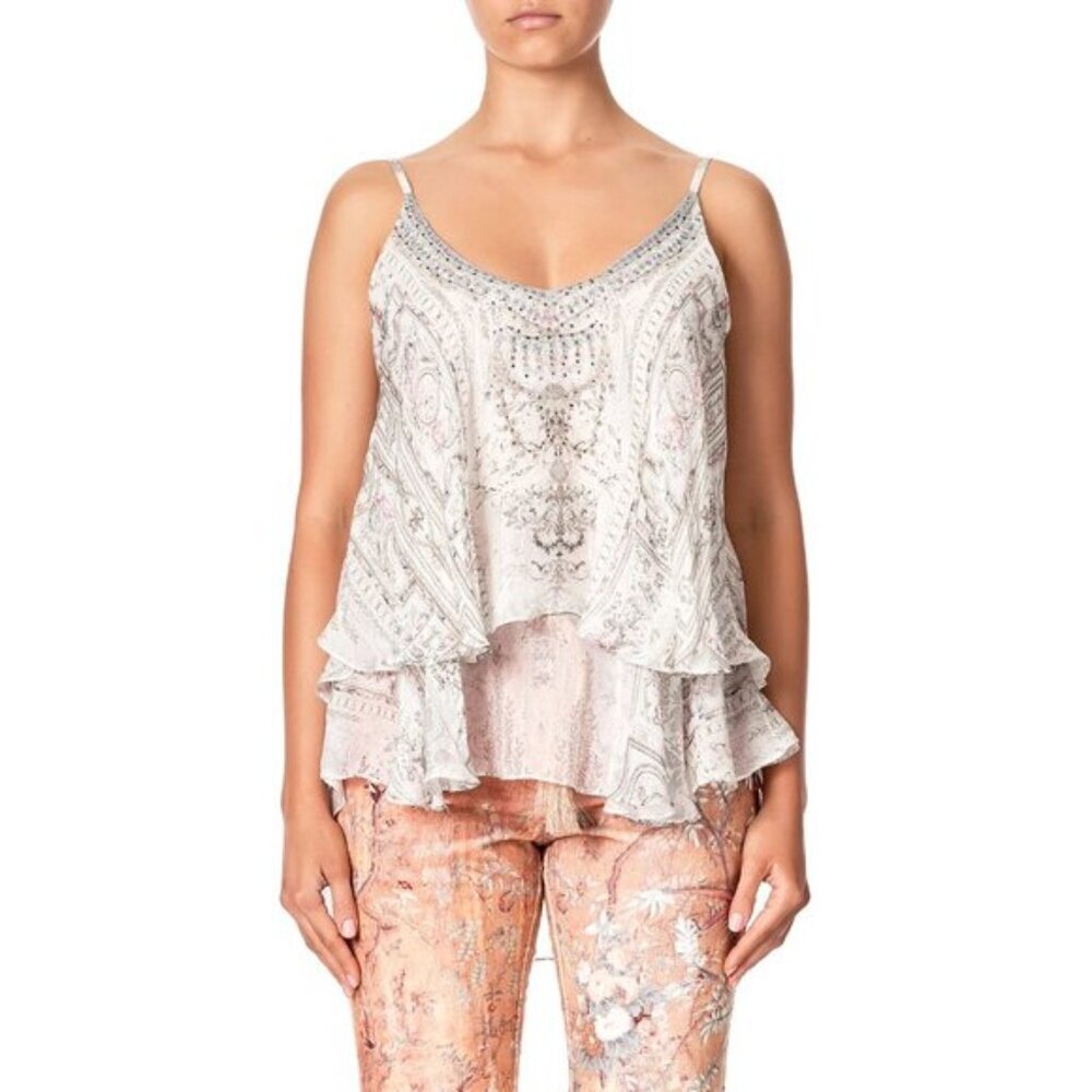 Camilla Crystal Castle Double Layered Cami Top